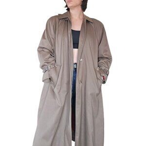 Vintage 80s Evan Picone Neiman Marcus Beige Trench Coat Men's Estimated 44 Large